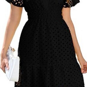 Elegant Black Lace Dress